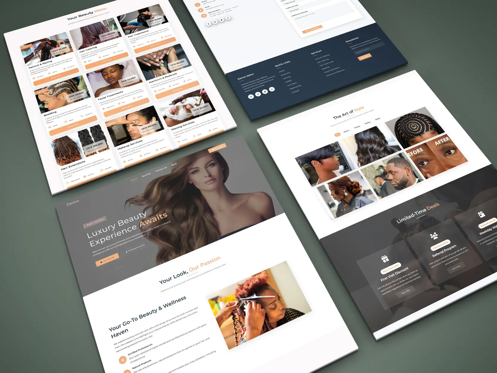 Style Hub salon website by Vernox Studio